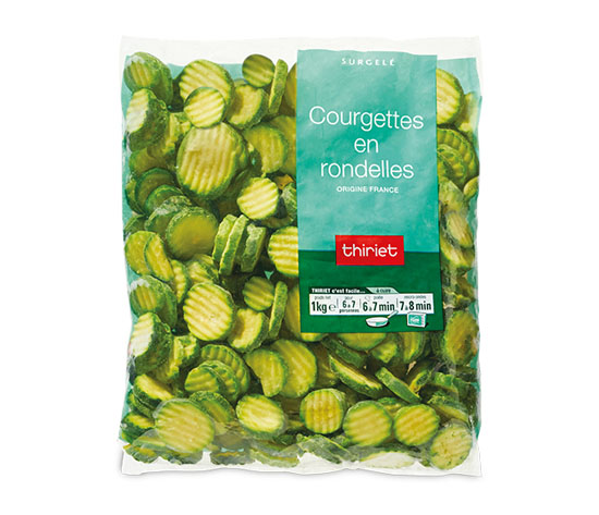 Courgettes en rondelles