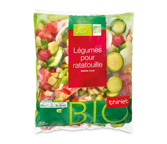 Légumes biologiques pour ratatouille