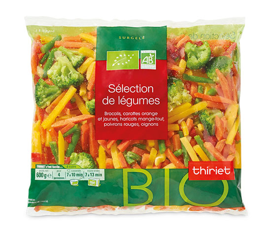 Sélection de légumes biologique