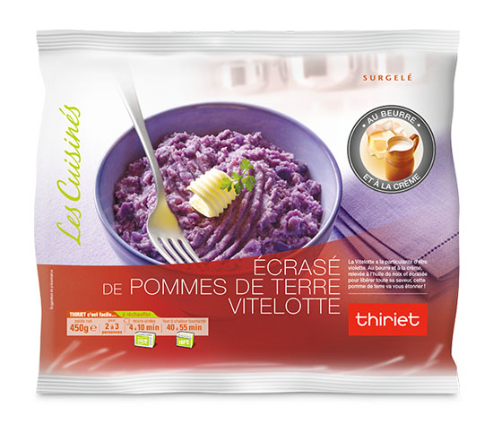 Ecrasé de pommes de terre vitelotte