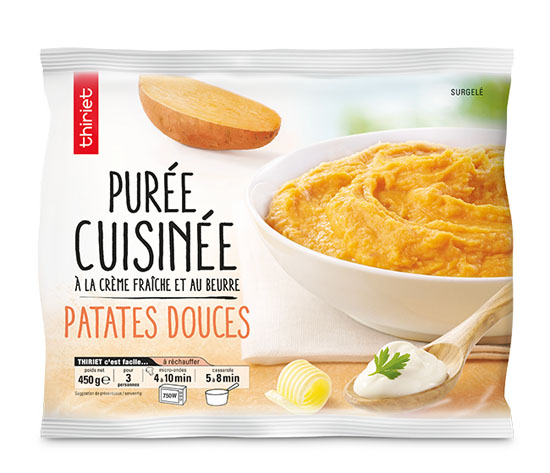 Purée de patate douce cuisinée
