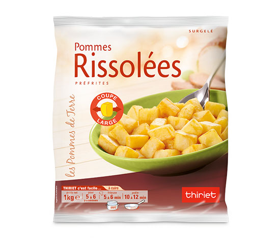 Pommes rissolées 'coupe large'