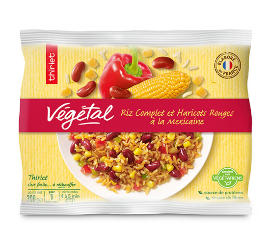 Riz complet et haricots rouges à la mexicaine