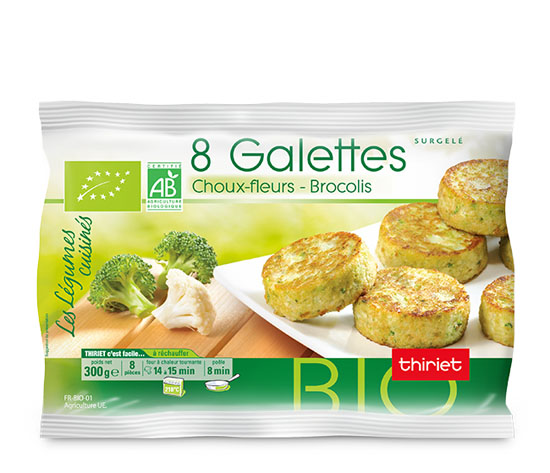 8 Galettes choux-fleurs brocolis biologiques