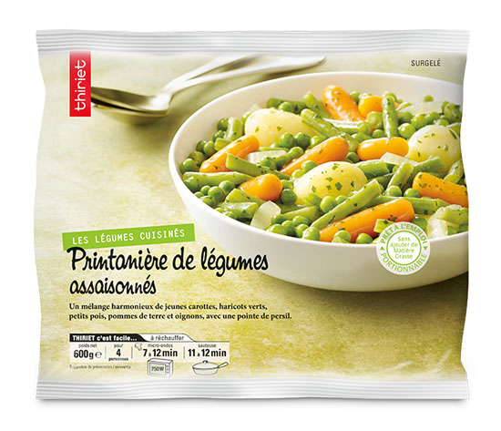 Printanière de légumes assaisonnés