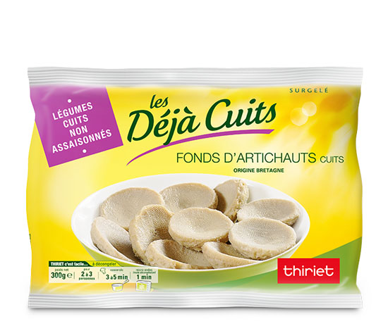 Fonds d'artichauts cuits de Bretagne