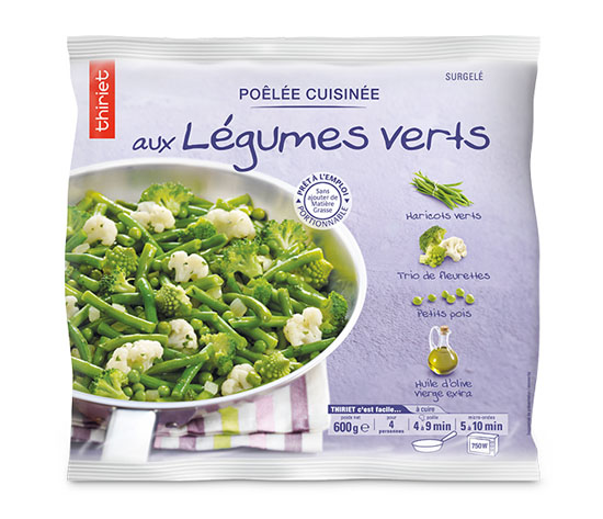 Poêlée cuisinée aux légumes verts