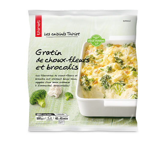 Gratin de choux-fleurs et brocolis