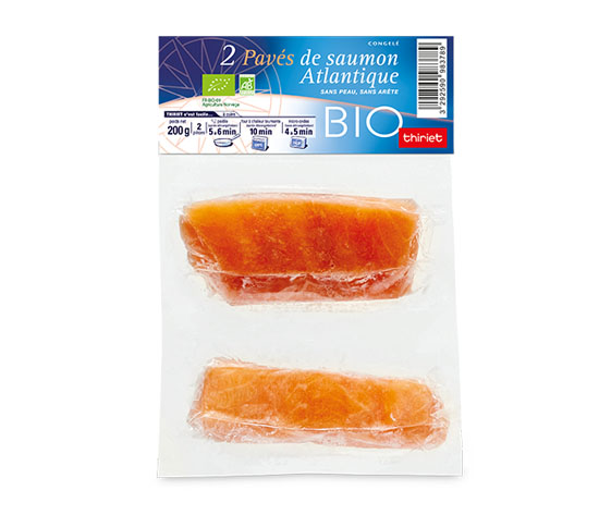 2 Pavés de saumon biologique