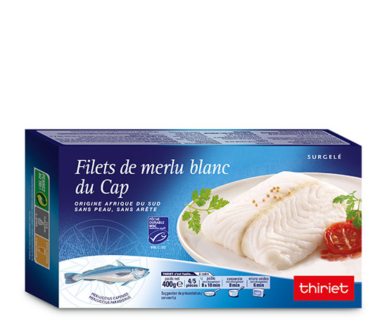 Filets de merlu blanc du Cap