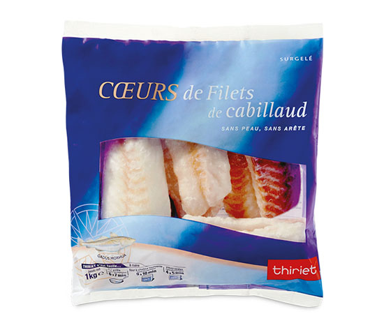 Coeurs de filets de cabillaud