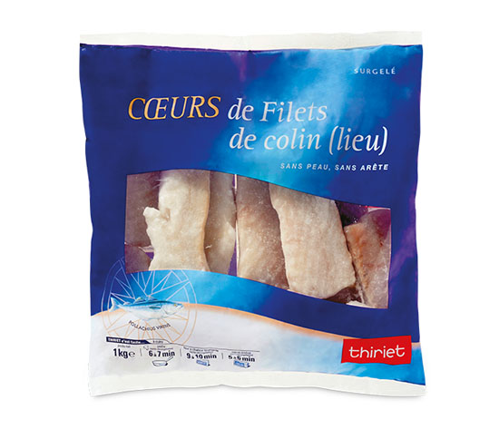 Coeurs de filets de colin (lieu)