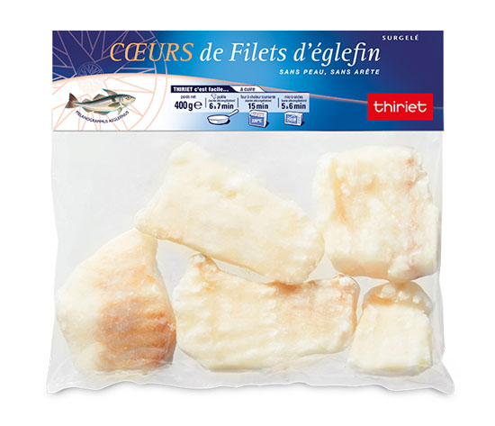 Coeurs de filets d'églefin