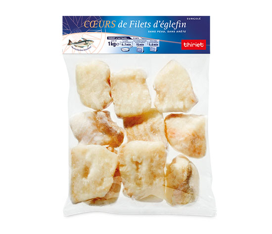 Coeurs de filets d'églefin