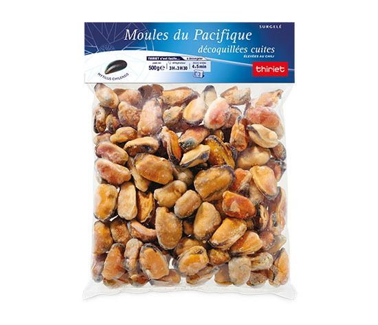 Moules du Pacifique cuites décoquillées