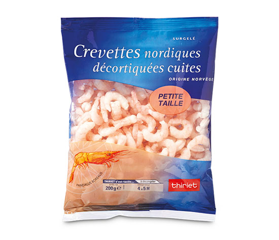 Crevettes nordiques décortiquées cuites