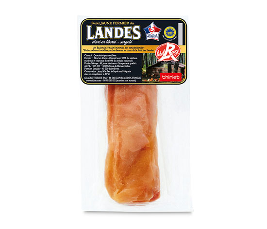 2 Filets de poulet jaune fermier des Landes LR