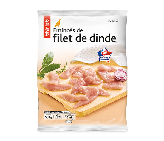 Emincés de filet de dinde