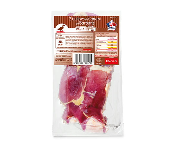 2 Cuisses de canard de Barbarie