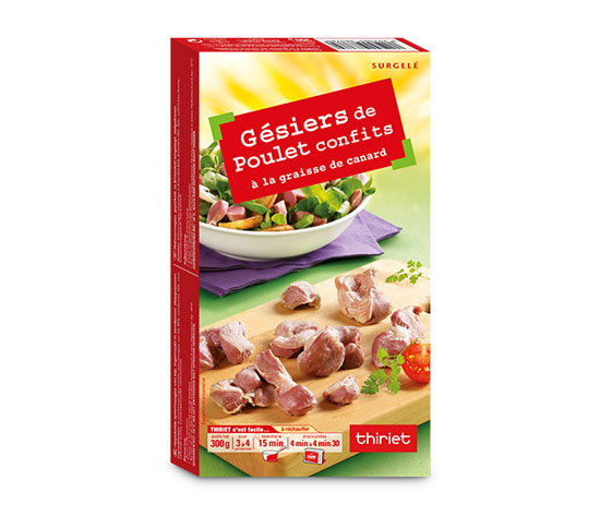 Gésiers de poulet confits