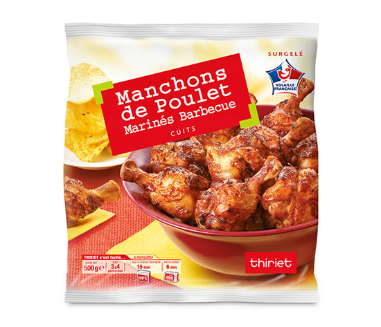 Manchons de poulet marinés barbecue