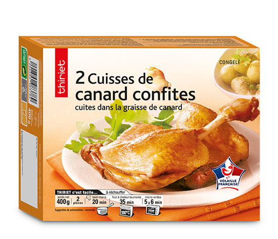 2 Cuisses de canard confites