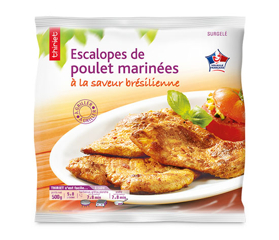 Escalopes de poulet marinées saveur brésilienne