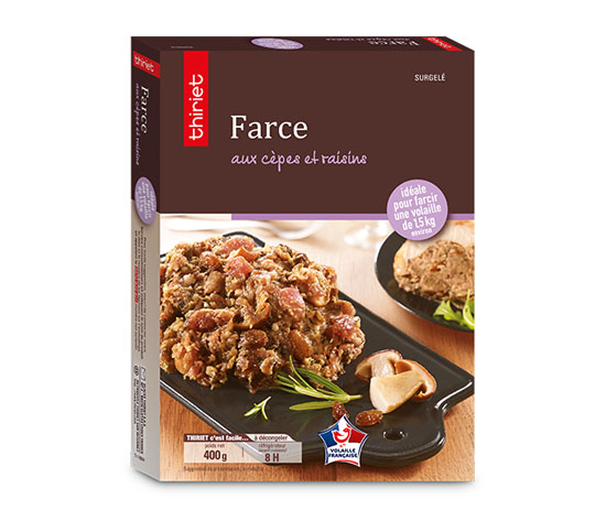 Farce aux cèpes et raisins