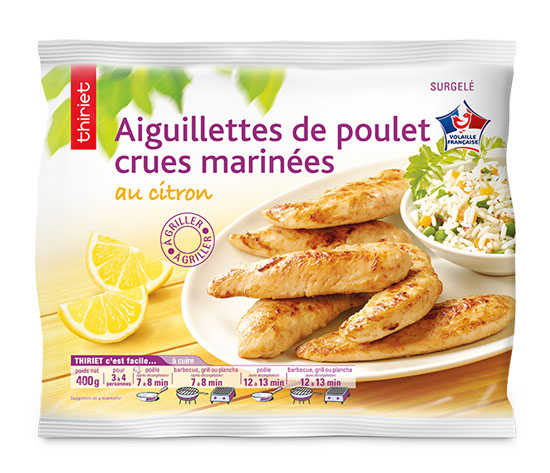Aiguillettes de poulet marinées saveur citron