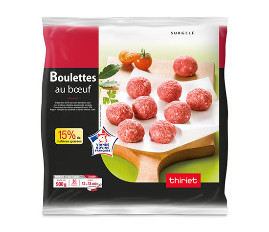 Boulettes au boeuf 15% M.G.