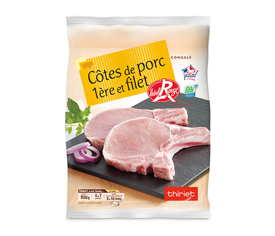 Côtes de porc premières et filet