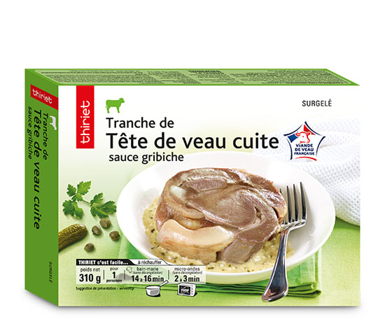 1 Tranche de tête de veau et sa sauce gribiche