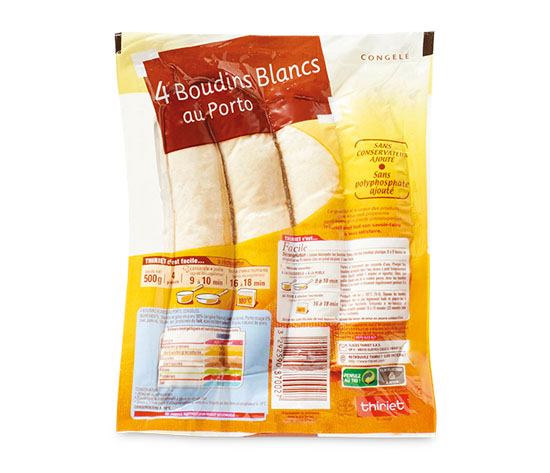 4 Boudins blancs au Porto