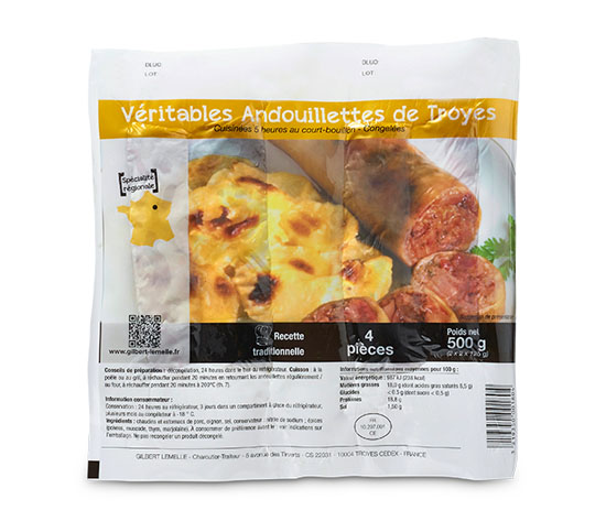 4 Véritables andouillettes de Troyes bouts coupés