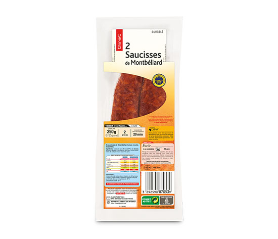 2 Saucisses de Montbéliard