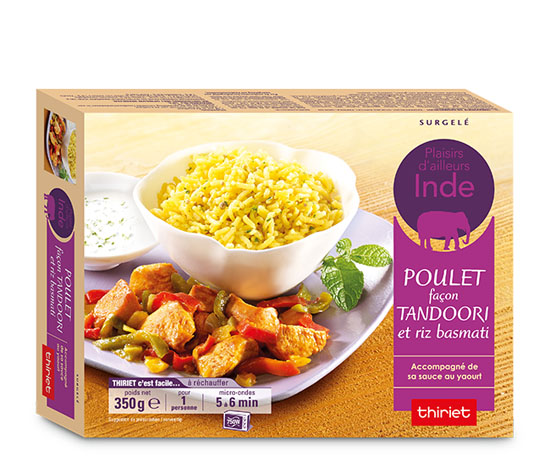 Poulet façon tandoori et riz basmati