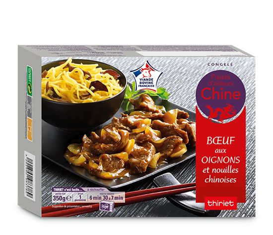 Boeuf aux oignons et nouilles chinoises