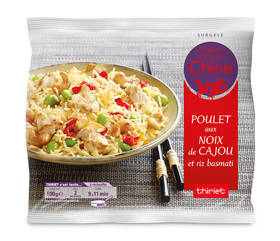 Poulet aux noix de cajou et riz basmati