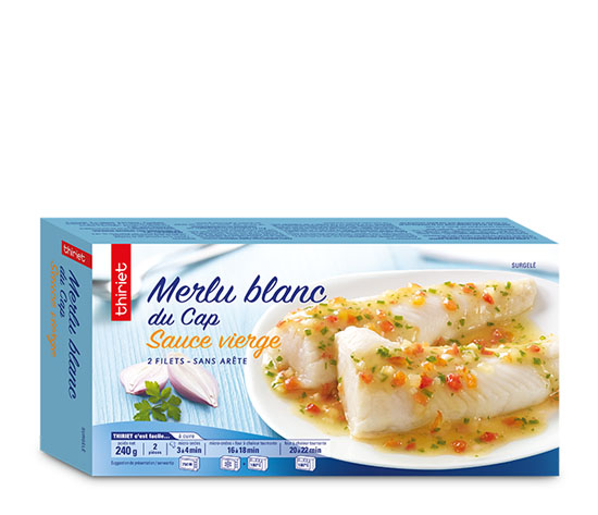 2 Filets de merlu blanc du Cap sauce vierge
