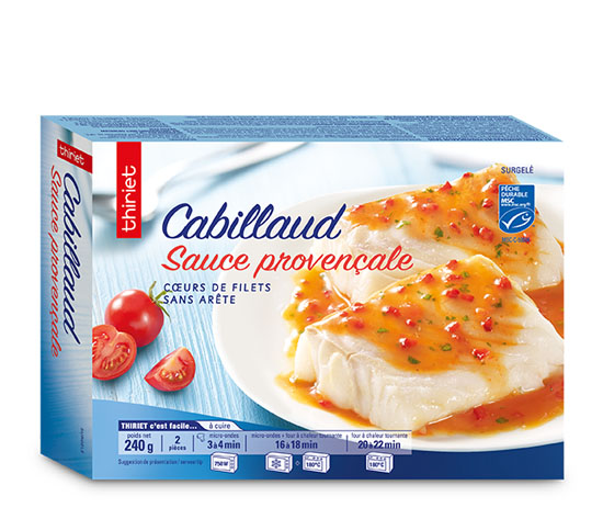 2 Coeurs de filets de cabillaud sauce provençale
