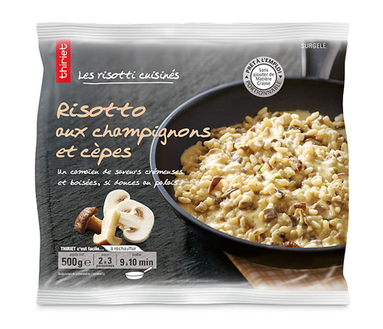 Risotto aux champignons de Paris et cèpes
