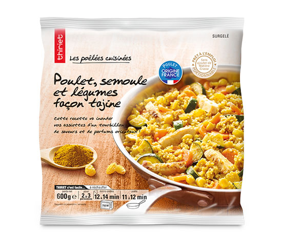 Poulet, semoule et légumes façon tajine