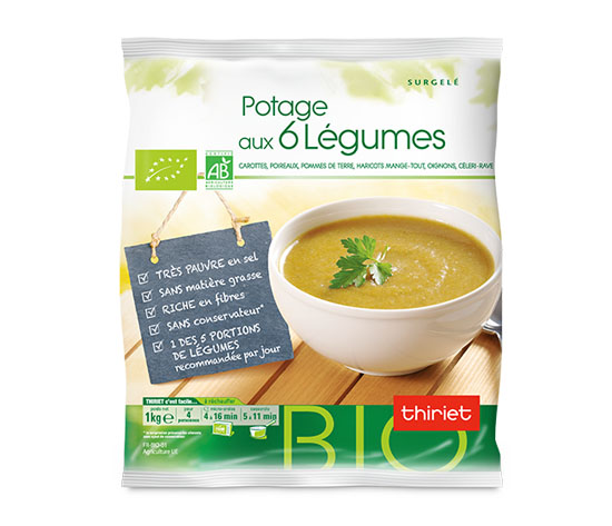 Potage aux 6 légumes biologiques