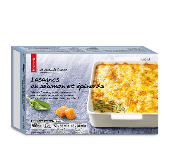 Lasagnes au saumon et épinards