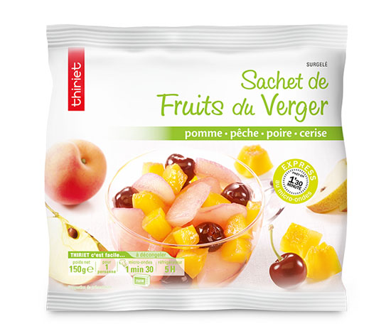 2 sachets de fruits au choix 