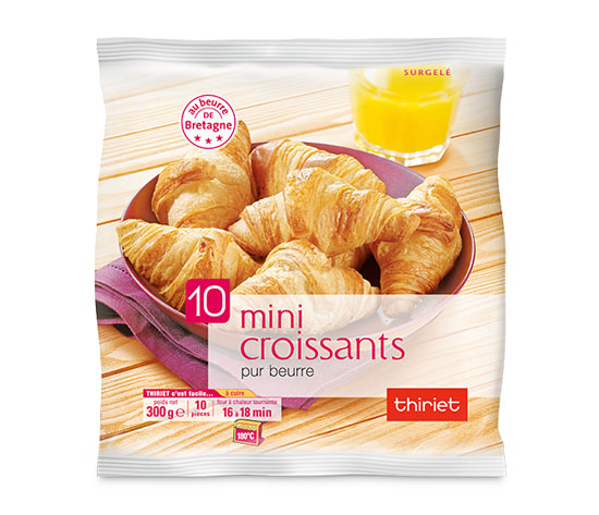 10 Mini croissants pur beurre