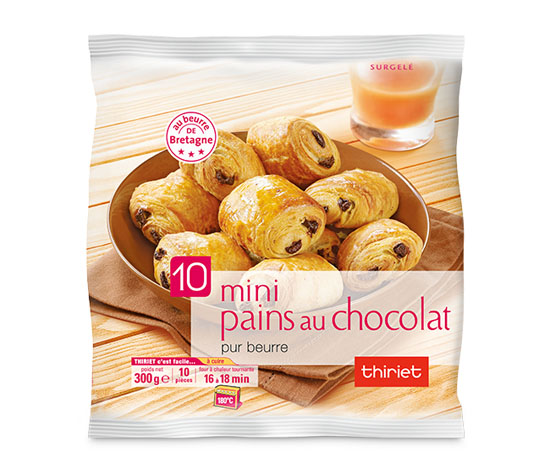 10 Mini pains au chocolat pur beurre