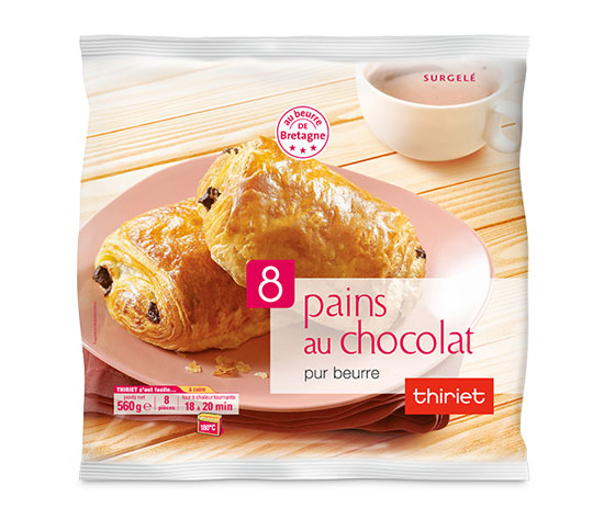 8 Pains au chocolat pur beurre