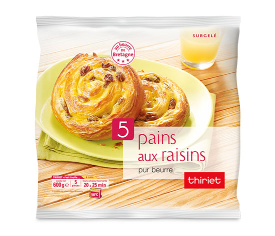 5 pains aux raisins pur beurre