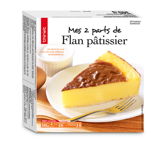 2 Parts de flan pâtissier